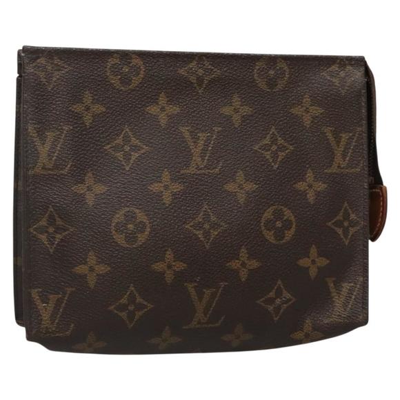 LOUIS VUITTON Monogram Posh Toilette 19 Pouch M47544 LV Auth 135429 - Picture 1 of 16